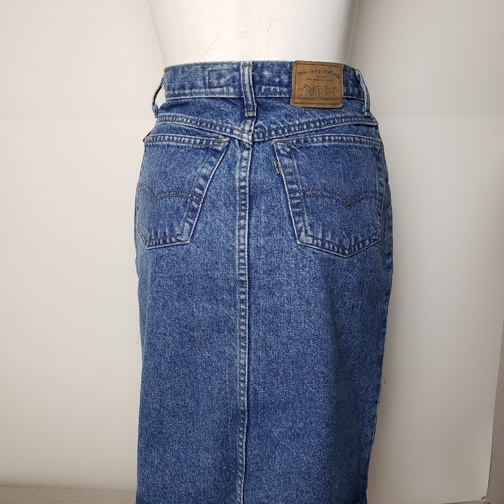 Vintage levis jean skirt - Picture 4 of 16